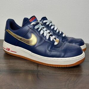 Nike Air Force 1 Low SE USA navy and gold NIKE AIR FORCE 1 LOW SZ 8 USA OLYMPIC